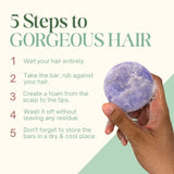 Lilac Shampoo Bar for Dull and Damaged Hair