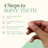 Toothpaste Tablets - Peppermint (30 Tablets) Travel Pack for All-Day Fresh Breath