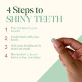 Toothpaste Tablets -Mint Charcoal (60 Tablets) - Teeth Whitening