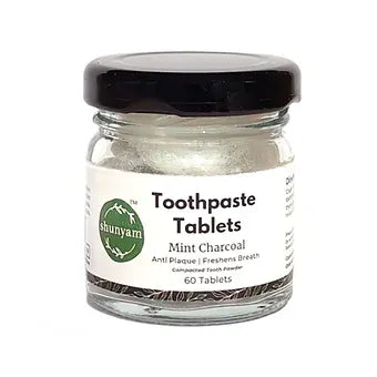 Toothpaste Tablets -Mint Charcoal (60 Tablets) - Teeth Whitening