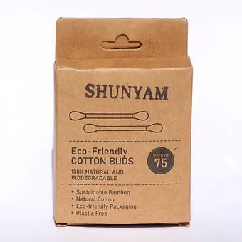 Bamboo Eco-Friendly Cotton Swabs (Pack of 75)