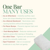 Alum Bar - Aftershave and Natural Deodorant with Travel Pouch (Free)