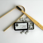 Sustainable Dental Kit Mini – 30 Toothpaste Tabs + Bamboo Brush + Tongue Cleaner