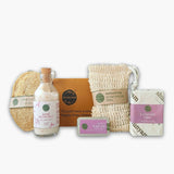 Shunyam Body Care Ritual Box | Goat Milk Soap, Soap Saver Bag, Loofah, Solid Perfume, Bath Salt