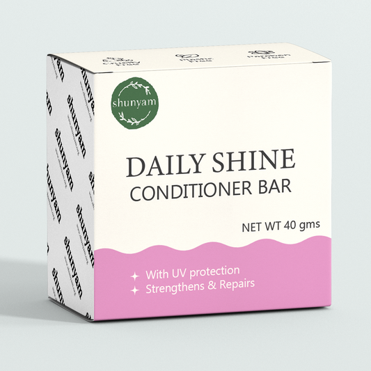 Daily Shine Conditioner Bar – Silky, Smooth & Frizz-Free Hair - 40 gm