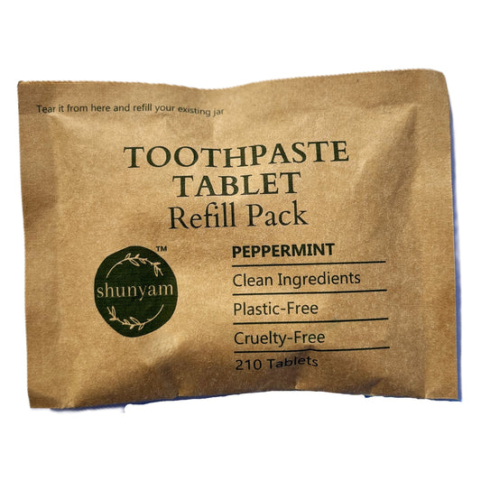 Toothpaste Tablets Refill Pack | 210 Tablets | Compostable Packaging