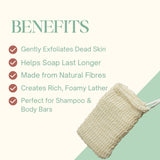 Shunyam Exfoliating Soap Saver Bag – Lathers, Scrubs & Saves Your Bar
