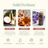 English Lavender Alcohol free Solid Perfume - 10gm