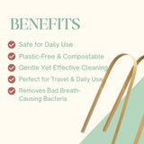 Bamboo tongue cleaner
