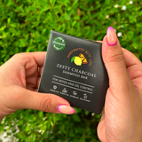 Zesty Charcoal Shampoo Bar for Detox and Oil Control