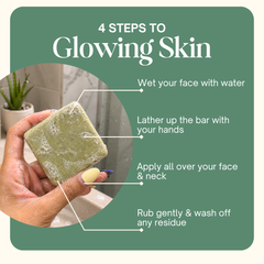 Shunyam Hydrating Aloe Facewash bar with Vitamin E & B5