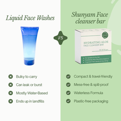 Shunyam Hydrating Aloe Facewash bar with Vitamin E & B5