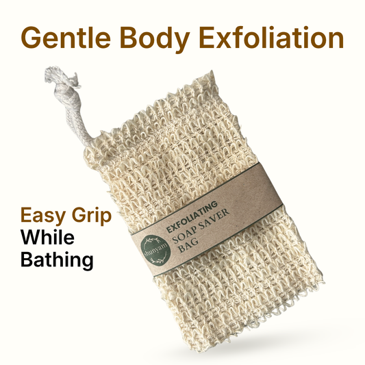 Shunyam Exfoliating Soap Saver Bag – Lathers, Scrubs & Saves Your Bar