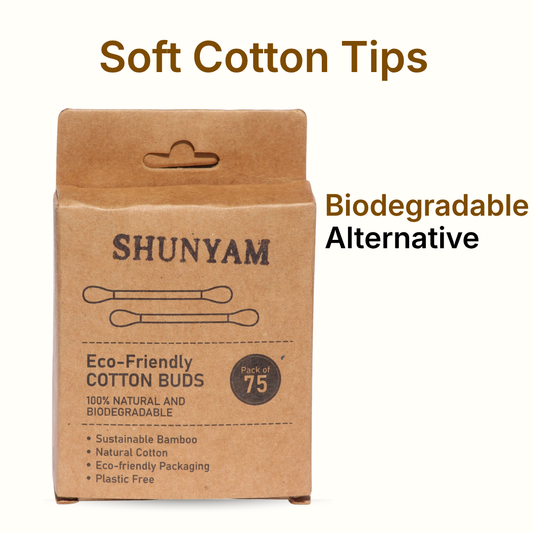 Bamboo Eco-Friendly Cotton Swabs (Pack of 75)