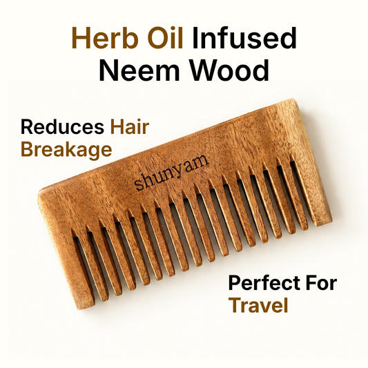 Neem Comb infused with Herb Oils (Travel Comb)