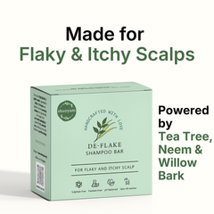 De-Flake Shampoo Bar for Itchy ,Flaky and Dandruff Prone Scalp