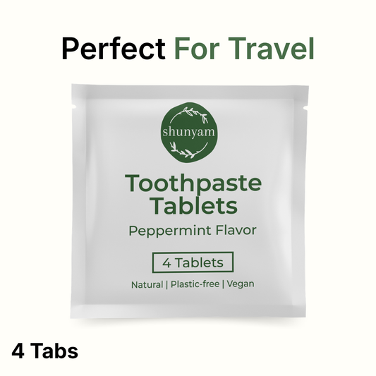 Toothpaste Tablets Sachet (4 Tabs per Sachet) Peppermint |Travel Friendly