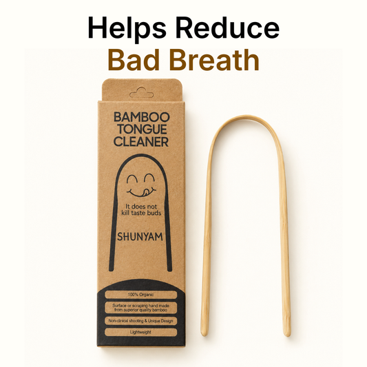 Bamboo tongue cleaner