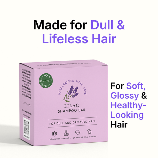 Lilac Shampoo Bar for Dull and Damaged Hair