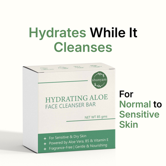 Shunyam Hydrating Aloe Facewash bar with Vitamin E & B5