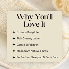 Shunyam Exfoliating Soap Saver Bag – Lathers, Scrubs & Saves Your Bar