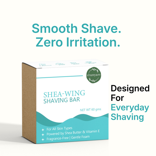 Shea-Wing Shaving Bar for Men & Women with Travel Box