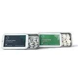 Toothpaste Tablets - Travel Pack (30 Tabs) (Pack of 2) Peppermint + Mint Charcoal