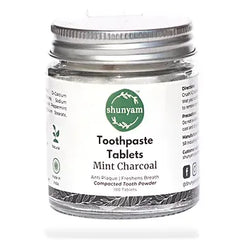 Toothpaste Tablets -Mint Charcoal (180 Tablets) - Teeth Whitening