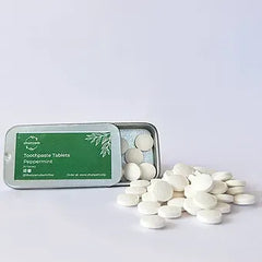 Toothpaste Tablets - Travel Pack (30 Tabs) (Pack of 2) Peppermint + Mint Charcoal