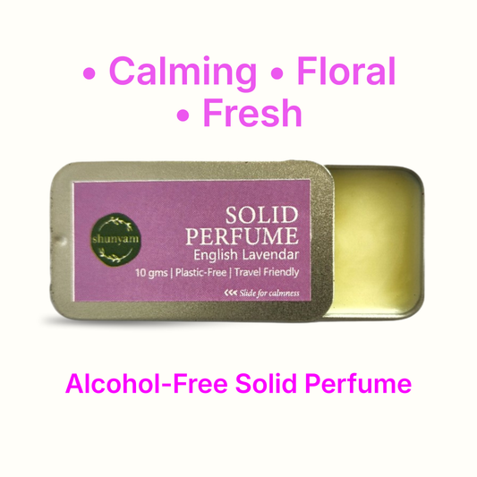 English Lavender Alcohol free Solid Perfume - 10gm