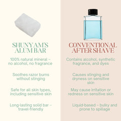Alum Bar - Aftershave and Natural Deodorant with Travel Pouch (Free)