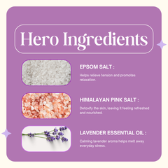 Lavender Bath Salt for Muscle Relaxation and Aroma Therapy