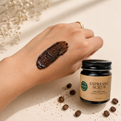 Coffee Glow De-Tan Ritual Kit | Coffee Bliss Soap + Espresso Scrub + Soap Saver + Loofah