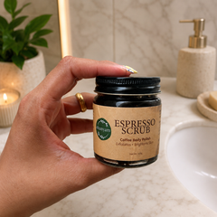 Coffee Glow De-Tan Ritual Kit | Coffee Bliss Soap + Espresso Scrub + Soap Saver + Loofah