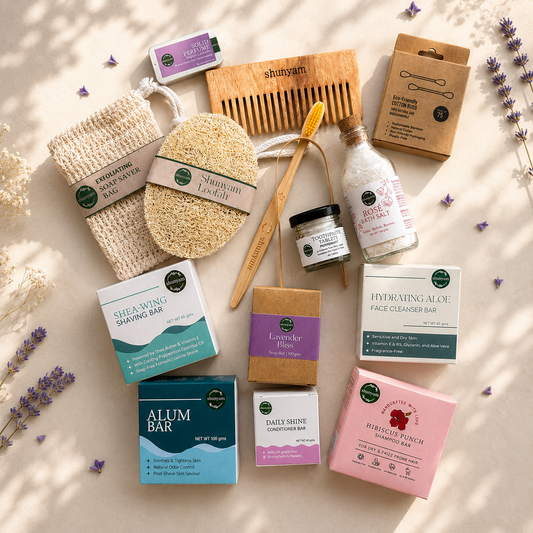 Shunyam Ultimate Zero Waste Daily Care Combo – Complete Plastic-Free Essentials for Everyday Care