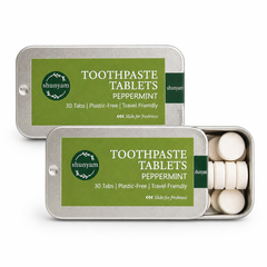 Toothpaste Tablets - Peppermint  (30 Tablets) Travel Pack for All-Day Fresh Breath