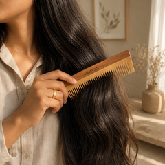 Neem Comb infused with Herb Oils (Dual Teeth)