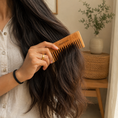 Neem Comb infused with Herb Oils (Travel Comb)