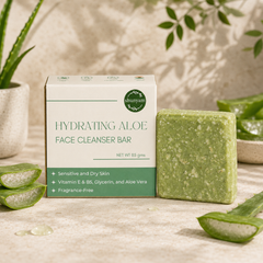Shunyam Hydrating Aloe Facewash bar with Vitamin E & B5