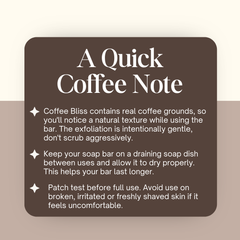 Coffee Bliss Soap Bar - Detan and Nourishment