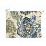 Multipurpose Cotton Pouch with Sanganeri Print (9 x 4 Inches)