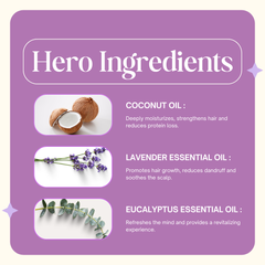 Lilac Shampoo Bar for Dull and Damaged Hair