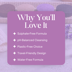 Lilac Shampoo Bar for Dull and Damaged Hair