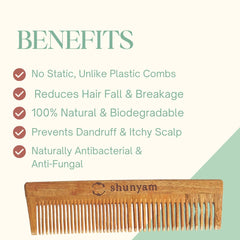 Neem Comb infused with Herb Oils (Travel Comb)