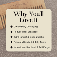 Neem Comb infused with Herb Oils (Travel Comb)
