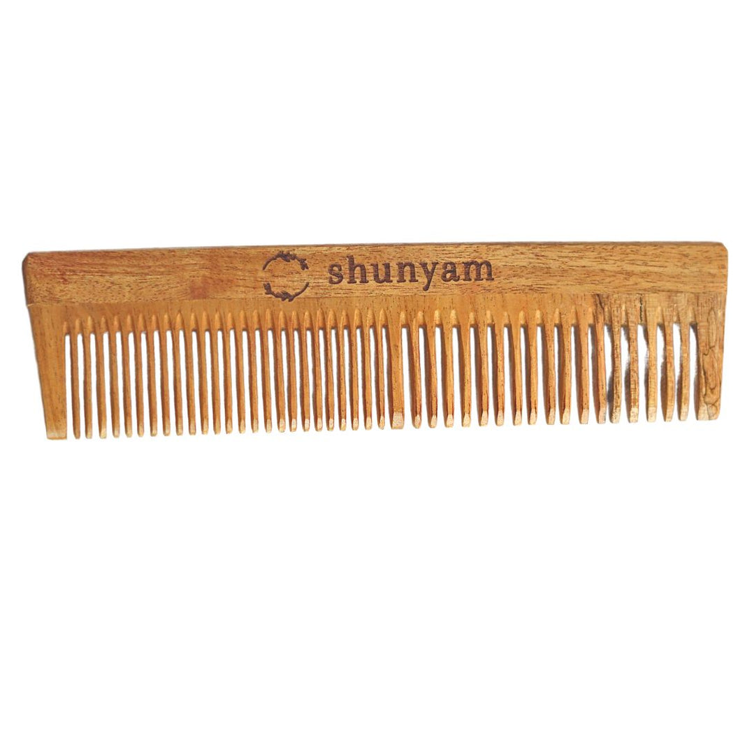 Neem Comb infused with Herb Oils (Dual Teeth) image 1
