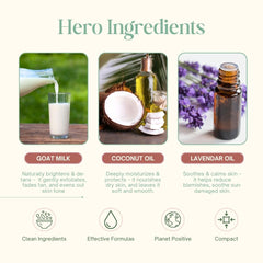 Lavender Bliss Goat Milk Soap Bar - Detan and Nourishment