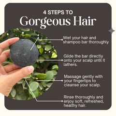 Zesty Charcoal Shampoo Bar for Detox and Oil Control