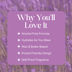 English Lavender Alcohol free Solid Perfume - 10gm